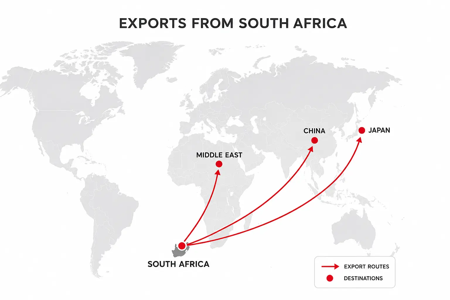 Barafi Exports World Map